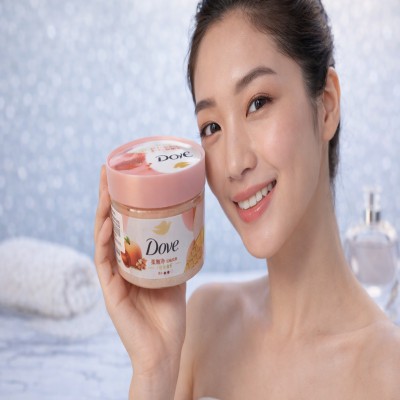 🕊 Dove AHA Nourishing Body Scrub – Peach | Jar