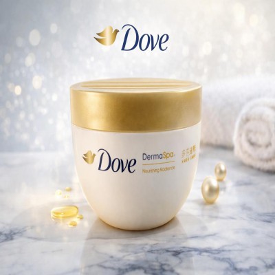 🕊 Dove DermaSpa Nourishing Radiance – Body Scrub (Peach)